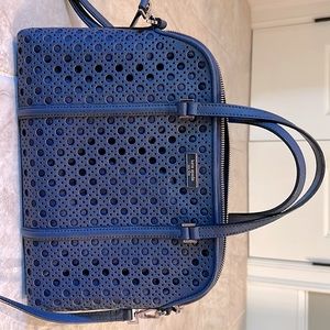 Kate Spade navy lattice handbag. Very pretty!
